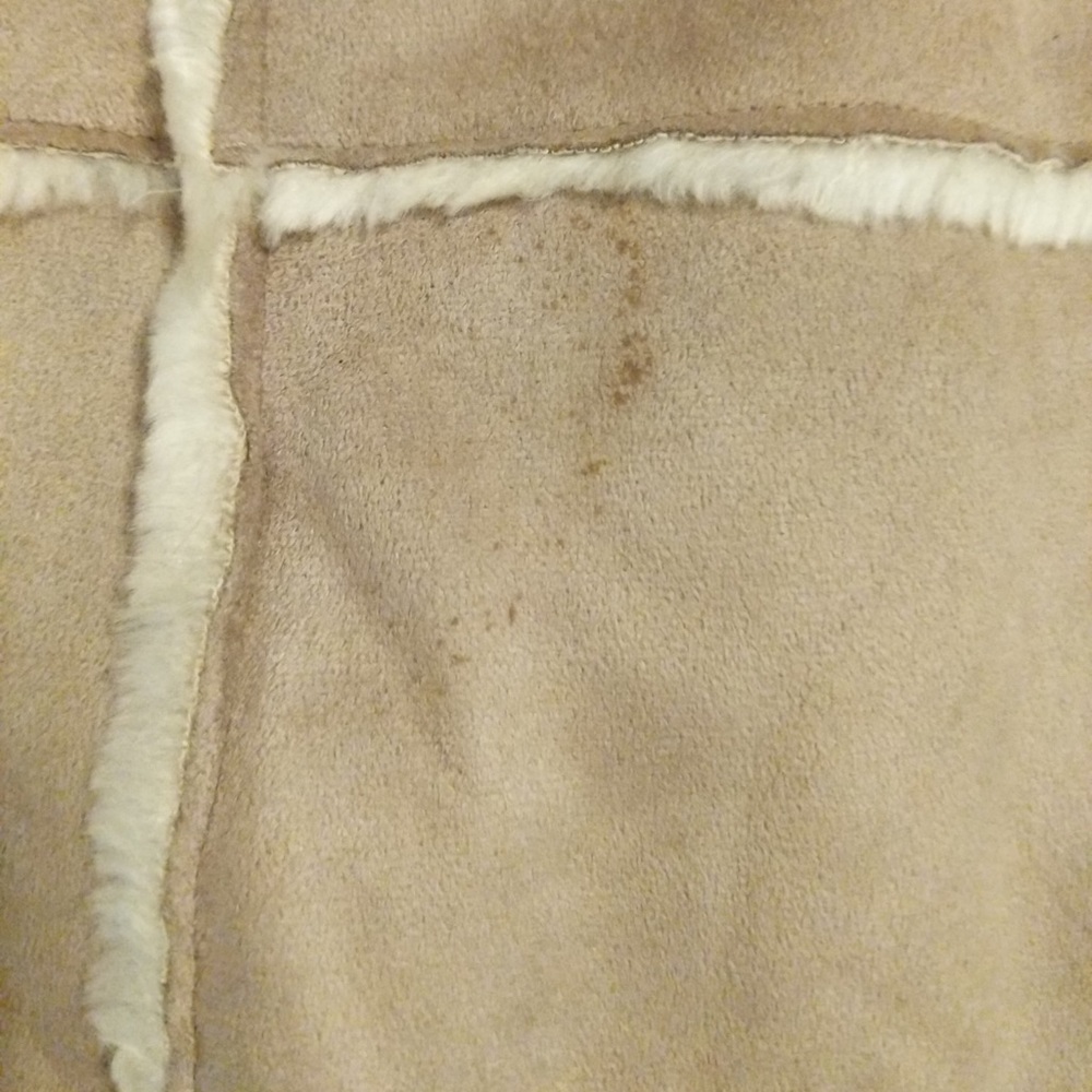 Suede and faux fur winter coat - Picture 5 of 5